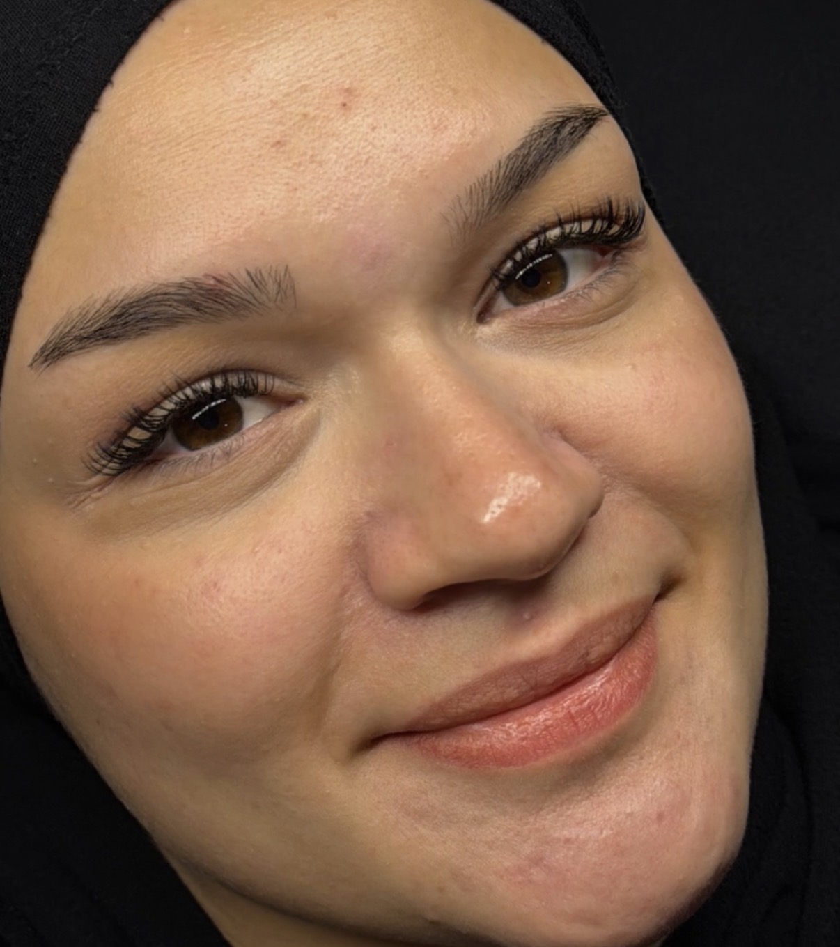 Natürliches Wimpernergebnis